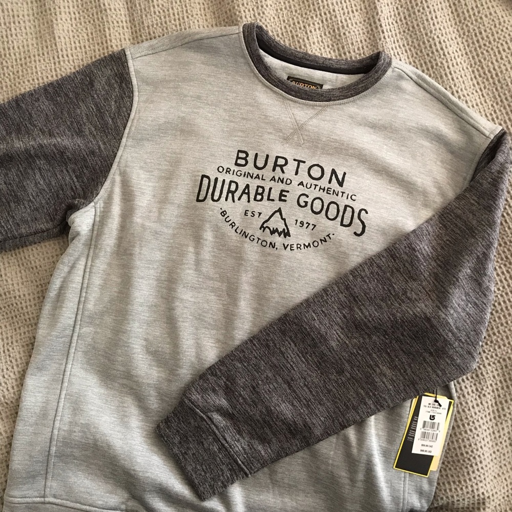 NWT Burton Durable Goods Men’s XL Crewneck Hoodie